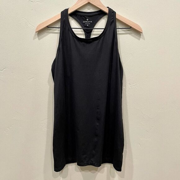 Athleta Black Racerback Tank Top - Size: Small - Picture 1 of 8